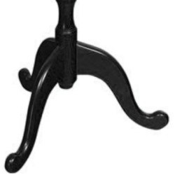 LEGGIO DA TERRA FORMA CLASSICA MADE IN EUROPE NERO LEGNO FAGGIO BARRA METALLO REGOLABILE ALTEZZA-INCLINAZIONE