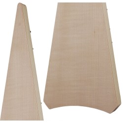 SALTERIO SOPRANO ( PSALTERY ) TOP ABETE FONDO FASCE ACERO 21 CORDE CON BORSA ARCHETTO PECE E CHIAVE ACCORDATURA DO 5 - SOL 6