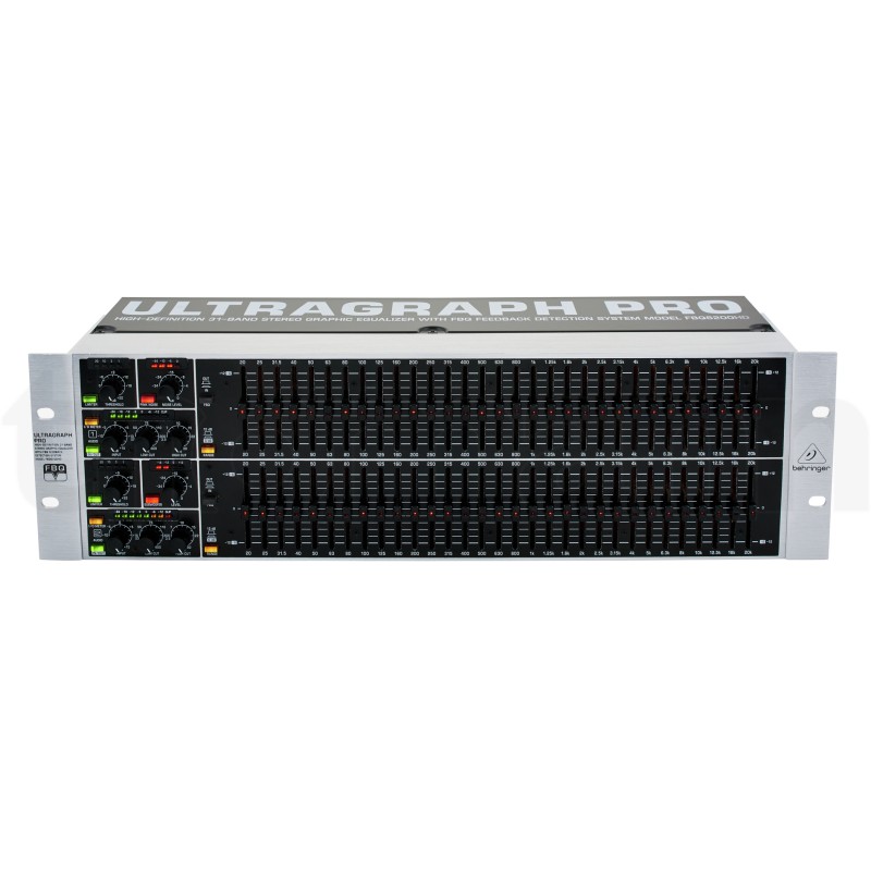 BEHRINGER FBQ6200HD EQUALIZZATORE GRAFICO 31 BANDE STEREO HD AMPLIFICATORI OPERAZIONALI A BASSO RUMORE