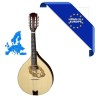 MANDOLA CONTRALTO IRLANDESE RGII MADE IN EUROPE ( MANDOLINO ) MASSELLO TOP ABETE FONDO ACERO MASSELLO FASCE MANICO ACERO SCALA 4