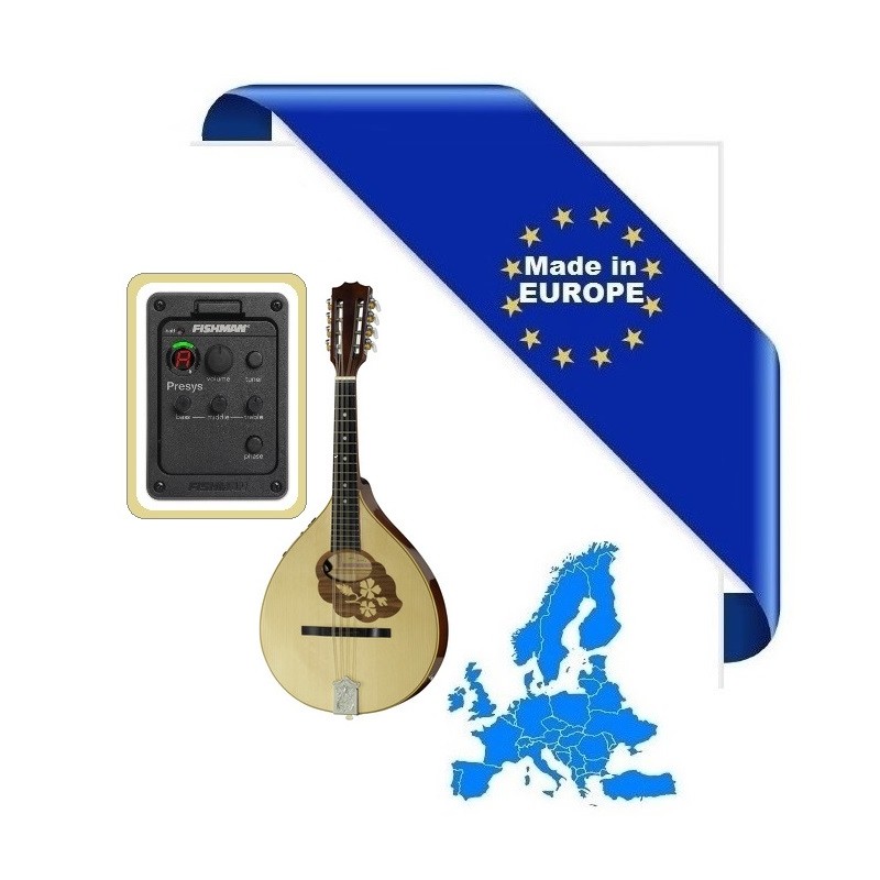 HORA MANDOLA CONTRALTO IRLANDESE RGII-P MADE IN EUROPE ( MANDOLINO ) FISHMAN PRESYS 101 TOP ABETE MASSELLO FONDO ACERO MASSELLO 