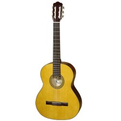HORA CHITARRA CLASSICA 4/4 MADE IN EUROPE VERSIONE SPAGNOLA DOPPIO MASSELLO TOP ABETE MASSELLO FONDO-FASCE ACERO MASSELLO ROSETT