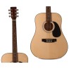 CHITARRA ACUSTICA 4/4 MADE IN EUROPE TOP ABETE MASSELLO MANICO ACERO TASTIERA PALISSANDRO FONDO FASCE LIME