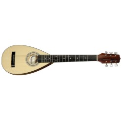 TOURIST TRAVEL GUITAR CHITARRA ACUSTICA DA VIAGGIO MADE IN EUROPE TOP ABETE MASSELLO FONDO FASCE MANICO ACERO MASSELLO TASTIERA 