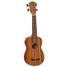 UKULELE SOPRANO TOP CORPO ZEBRANO MADE IN EUROPE TAVOLA FONDO FASCE ZEBRAWOOD TASTIERA IN PALISSANDRO
