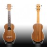 UKULELE SOPRANO TOP CORPO ZEBRANO MADE IN EUROPE TAVOLA FONDO FASCE ZEBRAWOOD TASTIERA IN PALISSANDRO