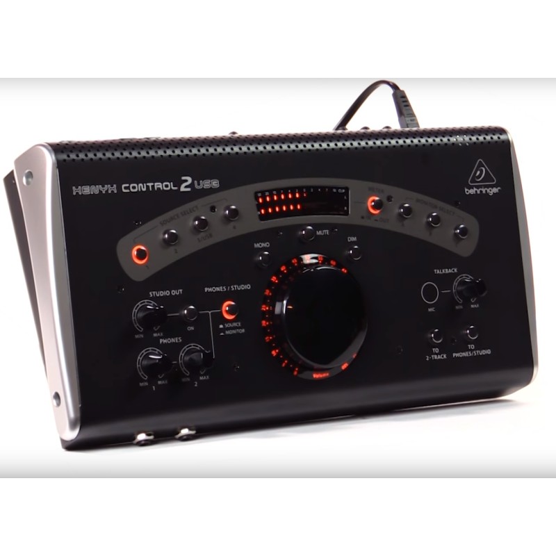 BEHRINGER XENYX CONTROL2-USB MIXER MONITOR INTERFACCIA AUDIO USB CONTROL 2 TWO MANOPOLA ILLUMINATA