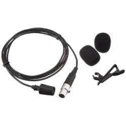 SHURE CVL-BC-TQG MICROFONO WIRELESS CONDENSATORE LAVALIER + ANTIVENTO + CLIP PER ATTACCO ASTA + ANTIVENTO