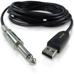 BEHRINGER GUITAR 2 USB INTERFACCIA AUDIO USB - JACK 6.35MM 5 METRI 44.1/48 KHZ PER BASSO-CHITARRA GUITAR2USB PLUG & PLAY PC MAC 
