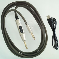 ENO CT-2 CABLE TUNER ACCORDATORE VIA CAVO PER CHITARRA ELETTRICA + BATTERIA AL LITIO RICARICABILE