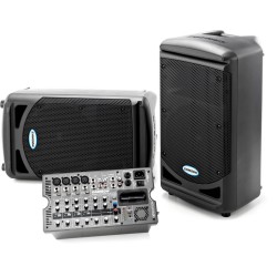 SAMSON EXPEDITION XP308I IMPIANTO PORTATILE CON DOCK I-POD 300 WATT + MIXER ATTIVO 4 CANALI
