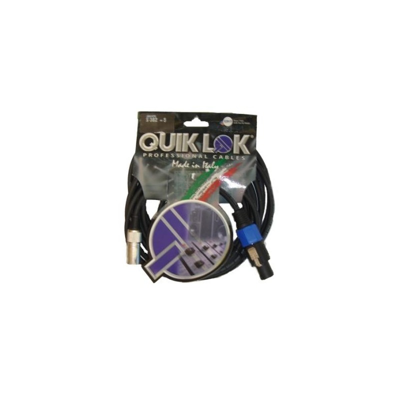 QUIKLOK 1 XRL MASCHIO / 1 SPEAKON MASCHIO 5MT