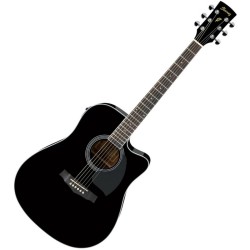 IBANEZ PF15ECE-BK CHITARRA ACUSTICA ELETTRIFICATA SPALLA MANCANTE COLORE NERO