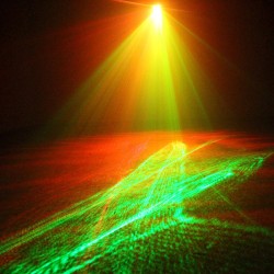 EXTREME AURORA BOREALIS DOPPIO EFFETTO LUCE LASER RG + LED RGB 3x3WATT SOUND ACTIVE + AUTO