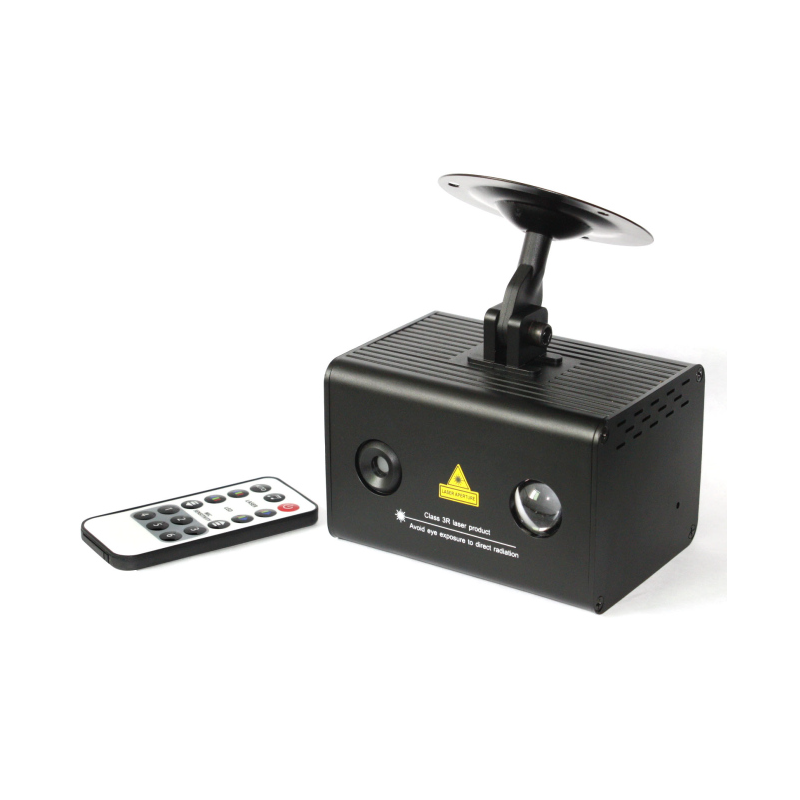 EXTREME WATER WAVE DOPPIO EFFETTO LUCE LED RGB 3x3w INDOOR + LASER RG STELLE GALASSIE + TELECOMANDO REMOTO