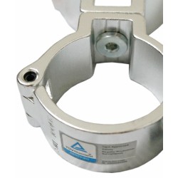 EXTREME CLAMP-OO DOPPIO ACCOPPIATORE CERTIFICATO TUV GERMANIA CARICO 100KG PER AGGANCIO TRUSS FARI ALISCAF A CONCHIGLIA SU AMERI