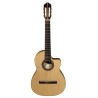 HORA CHITARRA CLASSICA 4/4 SM45 MADE IN EUROPE TOP CEDRO MASSELLO FONDO-FASCE PALISSANDRO ROSETTA INTARSIATA SPALLA MANCANTE MAN