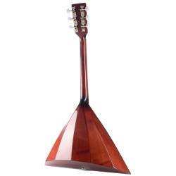 PRIM BALALAIKA PRIMA SOPRANO 6 CORDE MADE IN EUROPE TOP ABETE MASSELLO CORPO ACERO 6 DOGHE PONTE FAGGIO CON BORSA SCALA 440mm