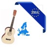 UKULELE STANDARD BARITONO MADE IN EUROPE TAVOLA ABETE ROSSO TOP IN MASSELLO TASTIERA IN PALISSANDRO