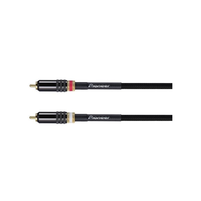 PIONEER DAS RCA 020R CAVO RCA L+R DA 2 METRI  2 RCA MASCHI + 2 RCA MASCHIO