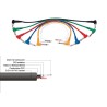 EXTREME JCJC01 CAVO JACK CURVO MONO-JACK CURVO MONO 1/4" 6.3mm 0,1 MT SET 6 CAVI COLORATI