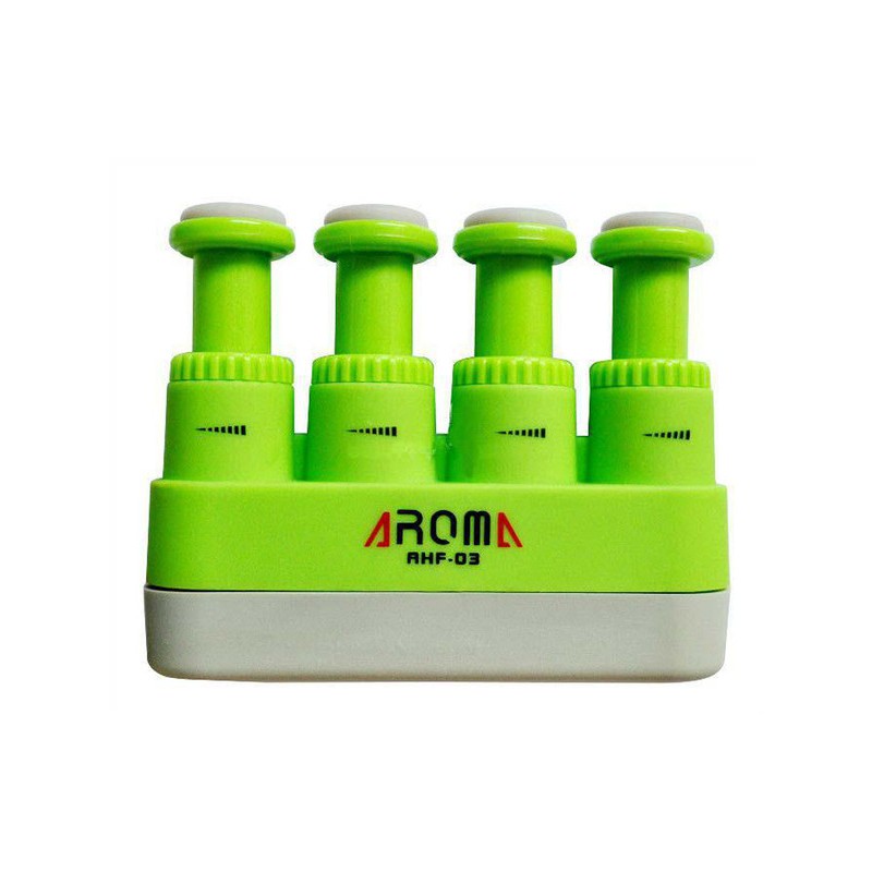 AROMA AHF-03GN ALLENATORE IMPUGNATURA GINNICO PER CHITARRA E FIATI COLORE VERDE