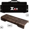 XVIVE F4+B4 FLOORBOARD PORTA PEDALI IN LEGNO DI NOCE PER PEDALINI SINGOLI FLOOR BOARD + BORSA ORIGINALE + ACCESSORI IN BUNDLE