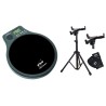ENO EMD-43 PRACTICE DRUM PAD ALLENATORE RULLANTE BATTERIA CON RIVESTIMENTO IN GOMMA E METRONOMO INCORPORATO + BORSA + SUPPORTO C