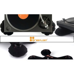 FREEFLOAT BLACK SUPPORTO GIRADISCHI LA COPPIA ANTI-VIBRAZIONE ANTI-FEEDBACK MIGLIORA FINO 20 VOLTE O 30DBU LA RESA ( PAIO )