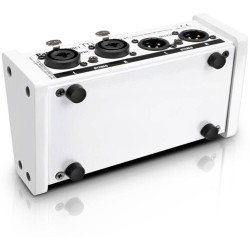 PALMER MONICON WHITE CONTROLLO VOLUME PASSIVO MONITOR BIANCO 2 XLR IN 2 XLR OUT IN LEGNO E METALLO