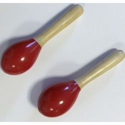 EXTREME DP22 COPPIA MARACAS IN LEGNO COLORE ROSSO