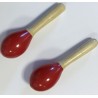 EXTREME DP22 COPPIA MARACAS IN LEGNO COLORE ROSSO