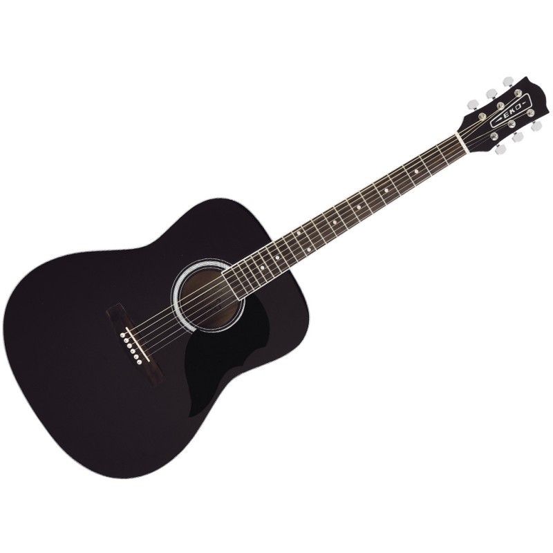 EKO RANGER 6 BLACK CHITARRA ACUSTICA FOLK COLORE NERO