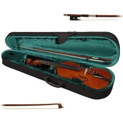 HORA VIOLINO ELETTRICO 4/4 MADE IN EUROPE PONTE TELLER TDESCO TOP ABETE MASSELLO ELETTRIFICATO PIOLI TASTIERA MENTONIERA ACERO +