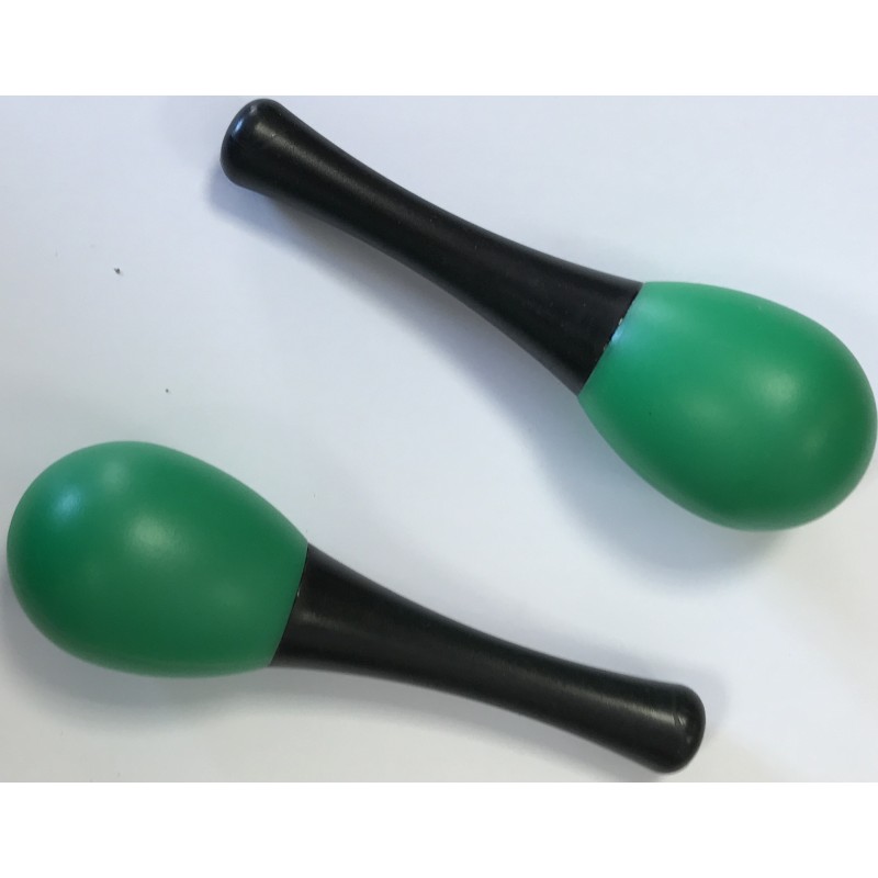EXTREME DP14 COPPIA MARACAS IN PLASTICA COLORE VERDE