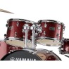 YAMAHA RYDEEN STANDARD BURGUNDY GLITTER BATTERIA ACUSTICA ROSSA CON HARDWARE + PIATTI PAISTE 101 COLORE ROSSO GLITTER