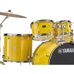 YAMAHA RYDEEN STANDARD MELLOW YELLOW BATTERIA ACUSTICA GIALLA CON HARDWARE + PIATTI PAISTE 101 COLORE GIALLO