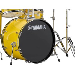 YAMAHA RYDEEN STANDARD MELLOW YELLOW BATTERIA ACUSTICA GIALLA CON HARDWARE + PIATTI PAISTE 101 COLORE GIALLO