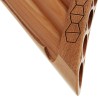 FLAUTO DI PAN SOLIST SOPRANO IN DO MADE IN EUROPE 8 CANNE DO2-DO3 IN ACERO FORMA CURVA ORNAMENTO INTAGLIATO