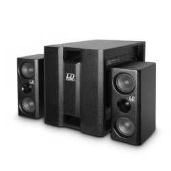 LD SYSTEMS DAVE8XS SISTEMA 2.1 MULTIMEDIALE PROFESSIONALE ATTIVO 350W RMS SUBWOOFER + 2 SATELLITI