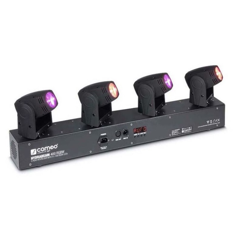 CAMEO HYDRABEAM 400 RGBW BARRA 4 TESTE MOBILI LED RGBW 10W DMX + AUTO RUN + SOUND CONTROL