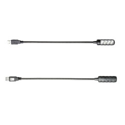 ADAM HALL SLED1-ULTRAUSB LAMPADA LED USB A COLLO D'OCA 4 LEDS COB ULTRA LUMINOSI