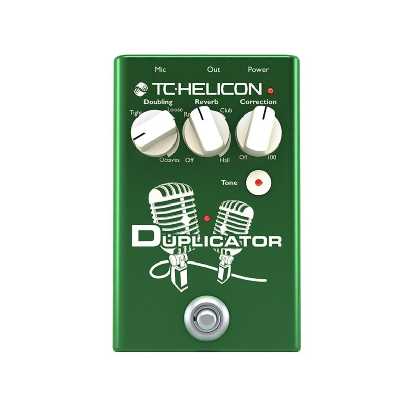 TC HELICON DUPLICATOR EFFETTO A PEDALE PER VOCE EFFETTO DOUBLING RIVERBERO E CORREZIONE