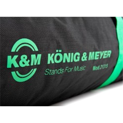 KONIG & MEYER 21315 BORSA PER 6 ASTE MICROFONICHE RESISTENTE ALL'ACQUA MANIGLIE IMBOTTITE + TASCA INTERNA