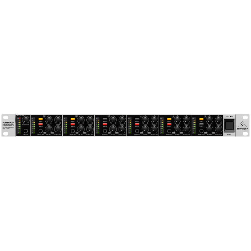 BEHRINGER HA6000 AMPLIFICATORE E MIXER PER CUFFIE A 6 CANALI