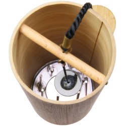 KOSHI (HOKEMA SHANTI) WIND CHIMES TERRA CARILLON ARTIGIANALE IN BAMBOO FATTO A MANO IN FRANCIA SALDATO IN ARGENTO SU METALLO MAD