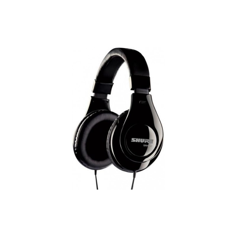 SHURE SRH240-A-BK CUFFIA UNIVERSALE CHIUSA PROFESSIONALE LIVE STUDIO DJ