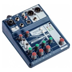 SOUNDCRAFT NOTEPAD-5 MIXER 5 CANALI USB PHANTOM POWER +48V PREAMPLIFICATORE MICROFONICO