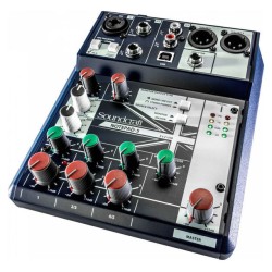 SOUNDCRAFT NOTEPAD-5 MIXER 5 CANALI USB PHANTOM POWER +48V PREAMPLIFICATORE MICROFONICO