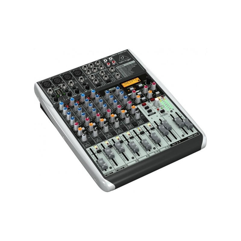 BEHRINGER XENYX QX1204-USB MIXER 12 INGRESSI 4 COMPRESSORI 2 BUS EFFETTI KLARK TEKNIK +48V WIRELESS READY